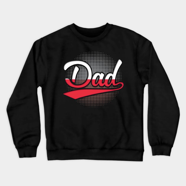 Polish Dad - Gift for Polish From Poland Crewneck Sweatshirt by Country Flags